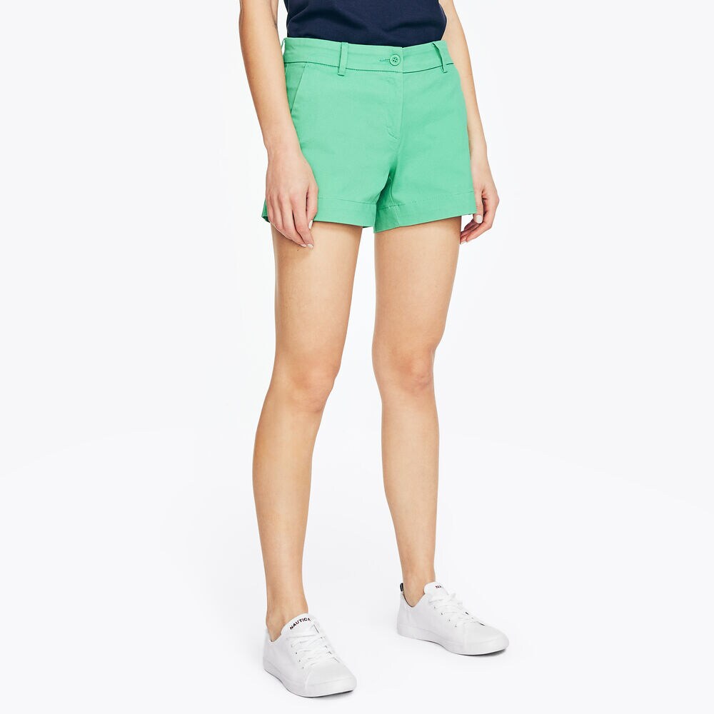4" STRETCH-TWILL SHORT,Pine Forest Heather,large