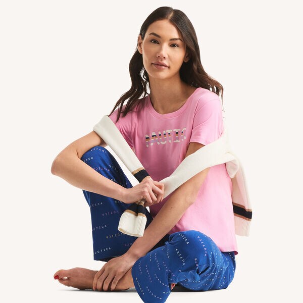 Printed Pajama Pant Set