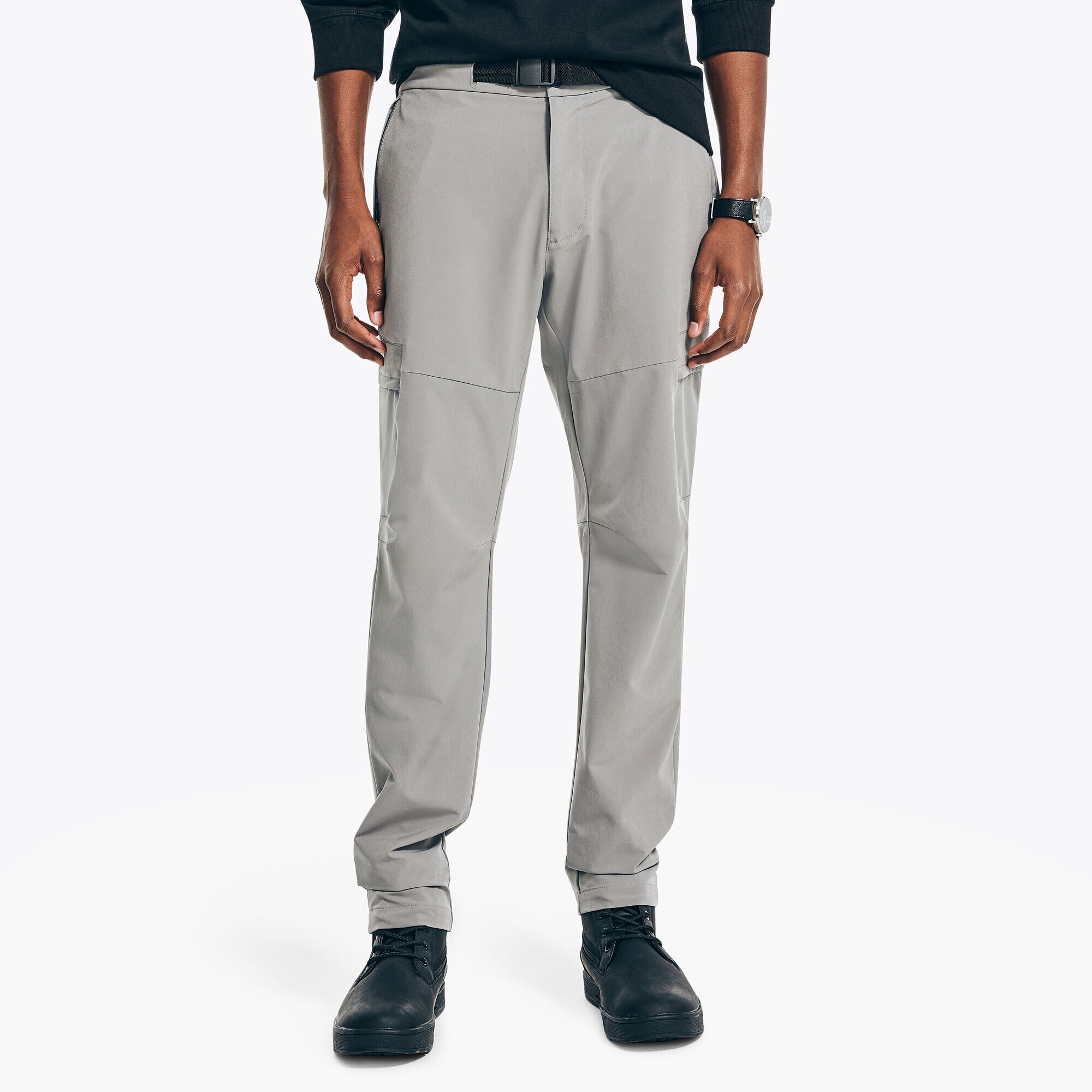 NAVTECH SLIM FIT UTILITY PANT,Pewter Grey,large