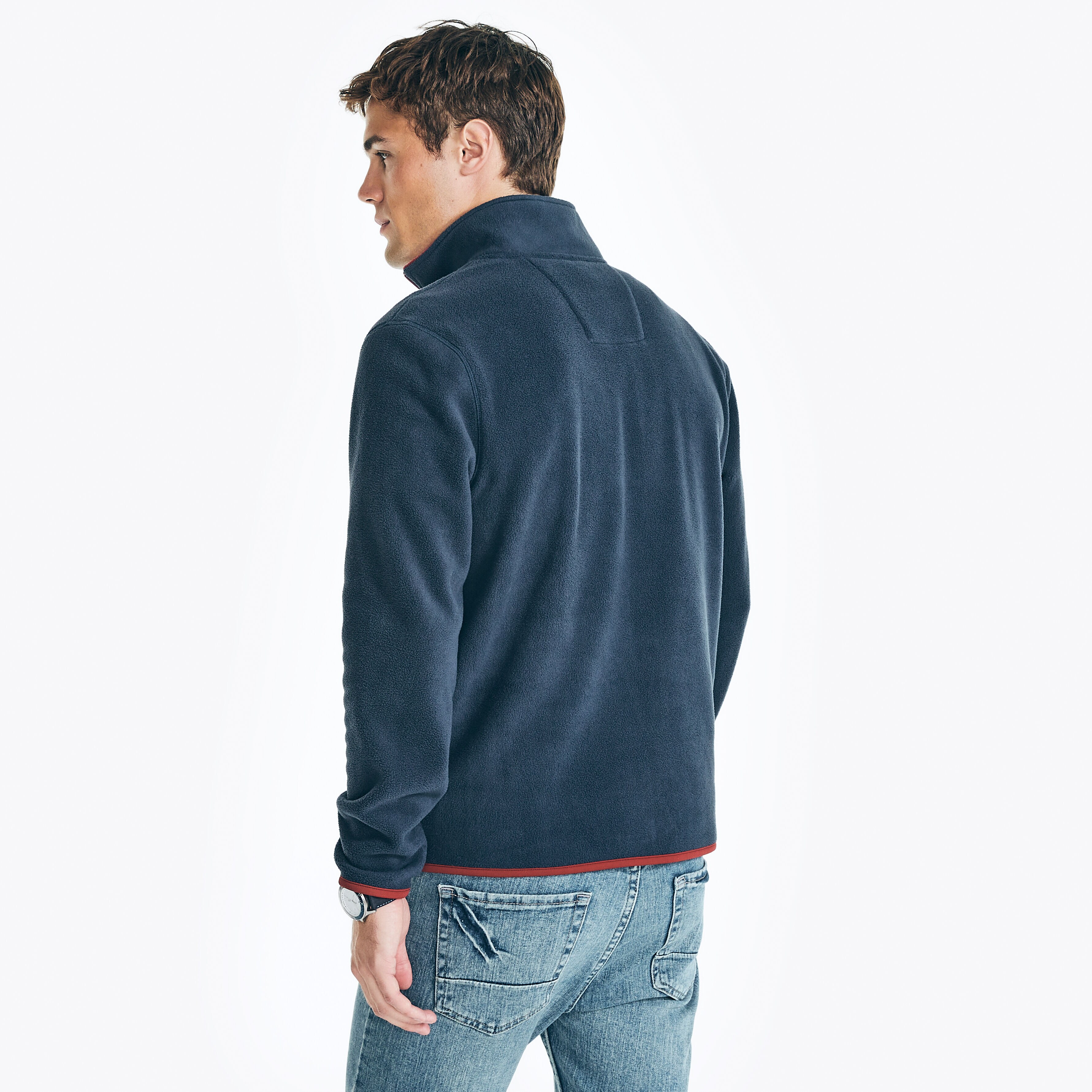 nautica zip up fleece