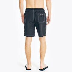 8" BIG & TALL QUICK-DRY SWIM,True Black,large