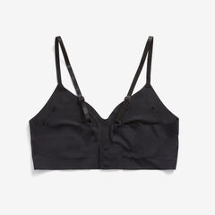LOGO WIRE-FREE LOUNGE BRA, 2-PACK,True Black,large