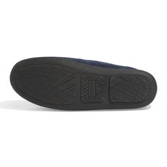 MICROSUEDE FLEECE LINED SLIPPERS,Navy,large