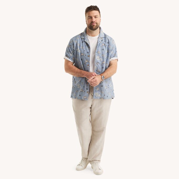 Big & Tall Printed Short-Sleeve Shirt