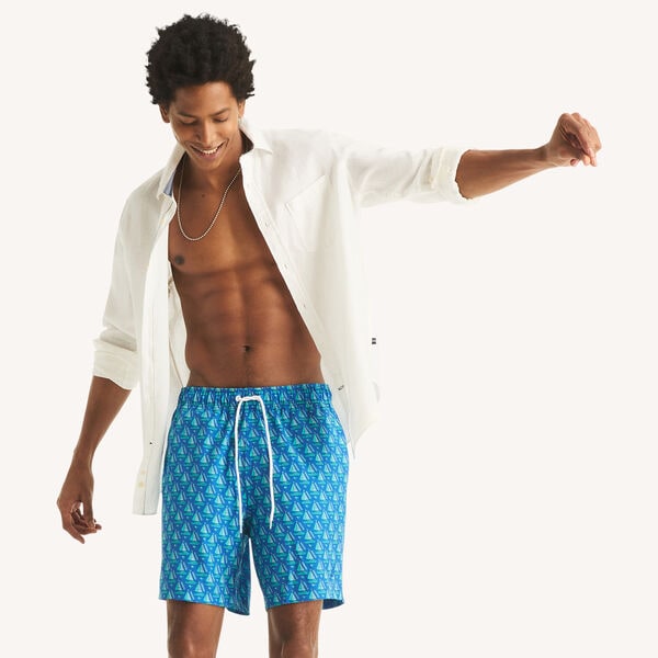 7" Printed Quick-Dry Swim