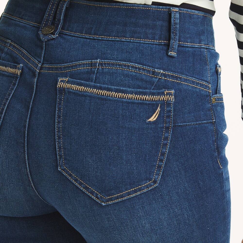 Mid-Rise Skinny Denim,Tugboat Blue,large