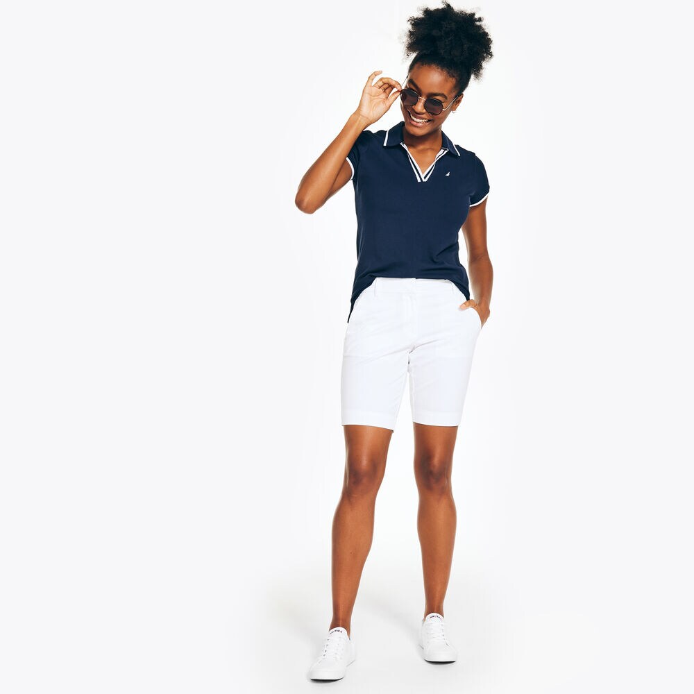 10" STRETCH-TWILL SHORT,Bright White,large