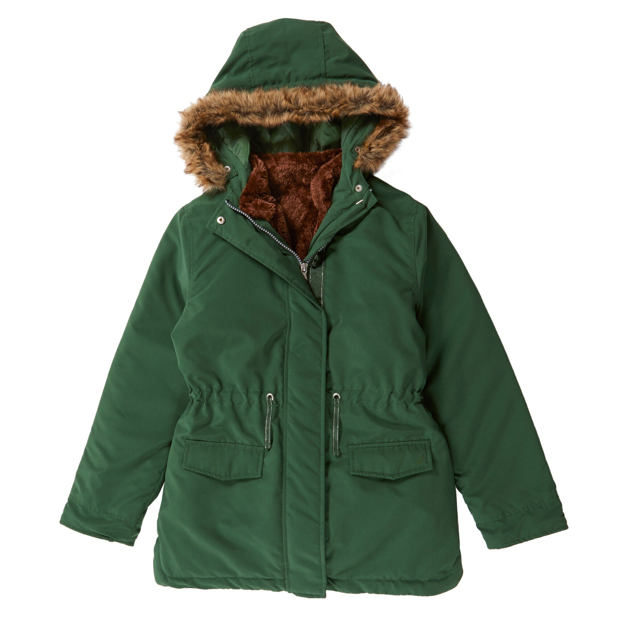 Little Girls' 3-in-1 Parka Jacket (4-6X),Olive,large