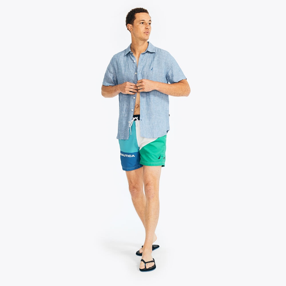 6" COLORBLOCK QUICK-DRY SWIM,Navy,large