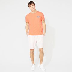BIG & TALL WHALE ALE PRINT T-SHIRT,Livng Coral,large