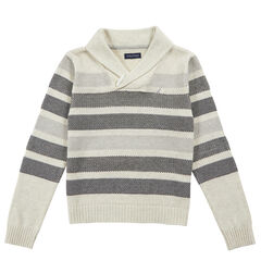 Little Boys' Textured Ombre Sweater (4-7),Sail White,large