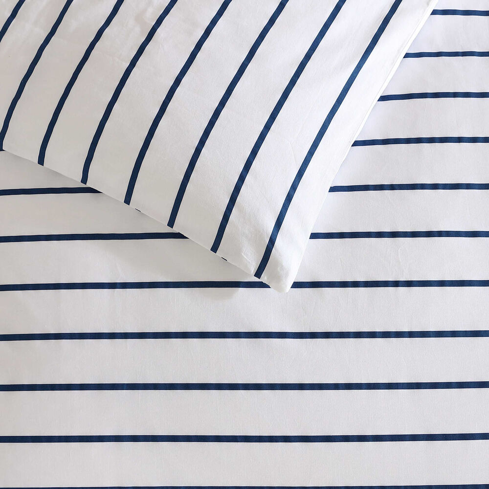 Brenton Stripe Navy Twin Duvet Cover Set,Bali Bliss,large