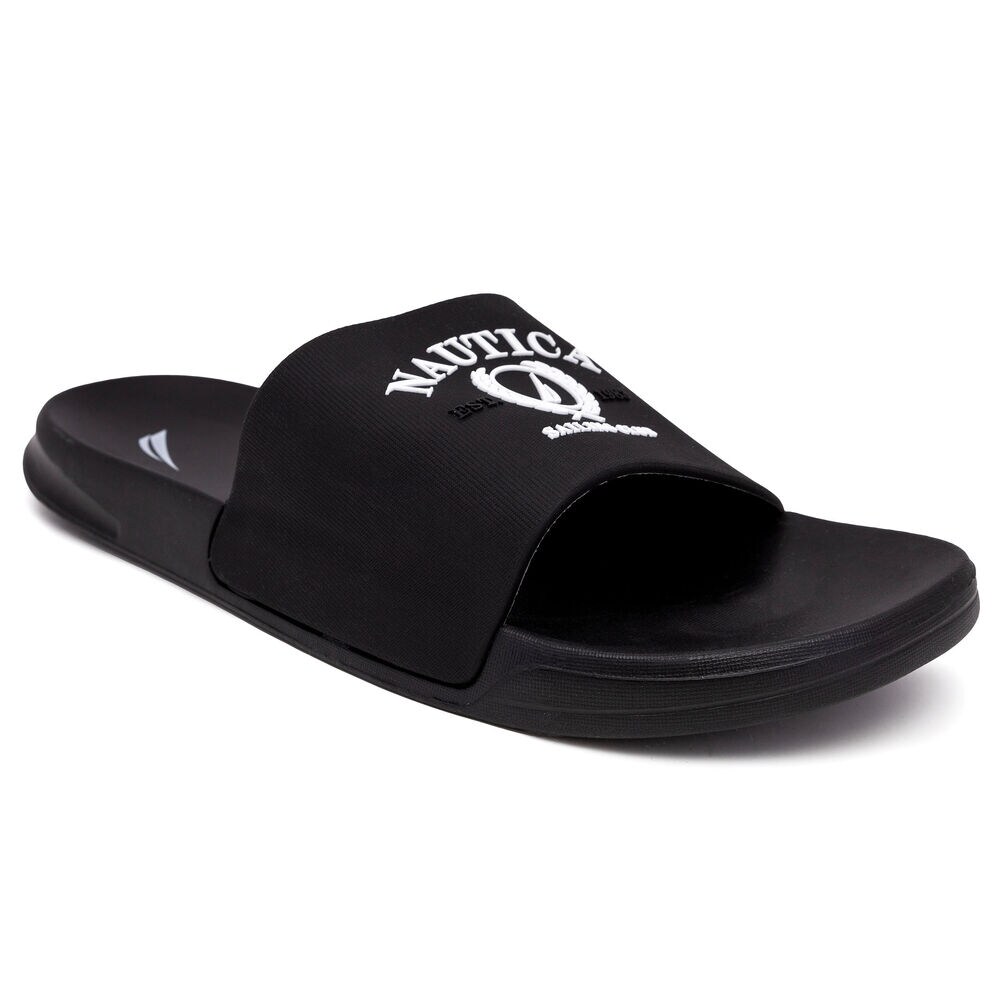 brand icon Slide Sandal,Black,large