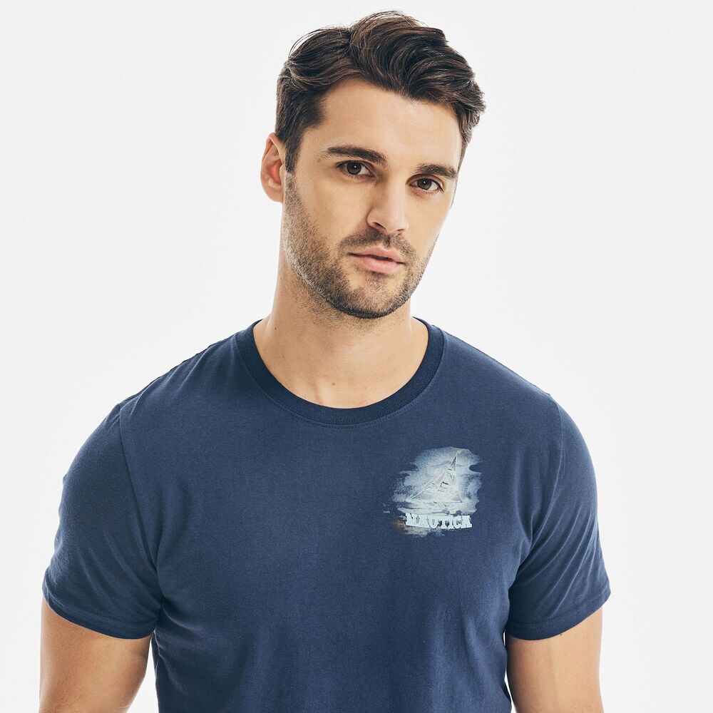ISLAND HOPS GRAPHIC T-SHIRT,J Navy,large