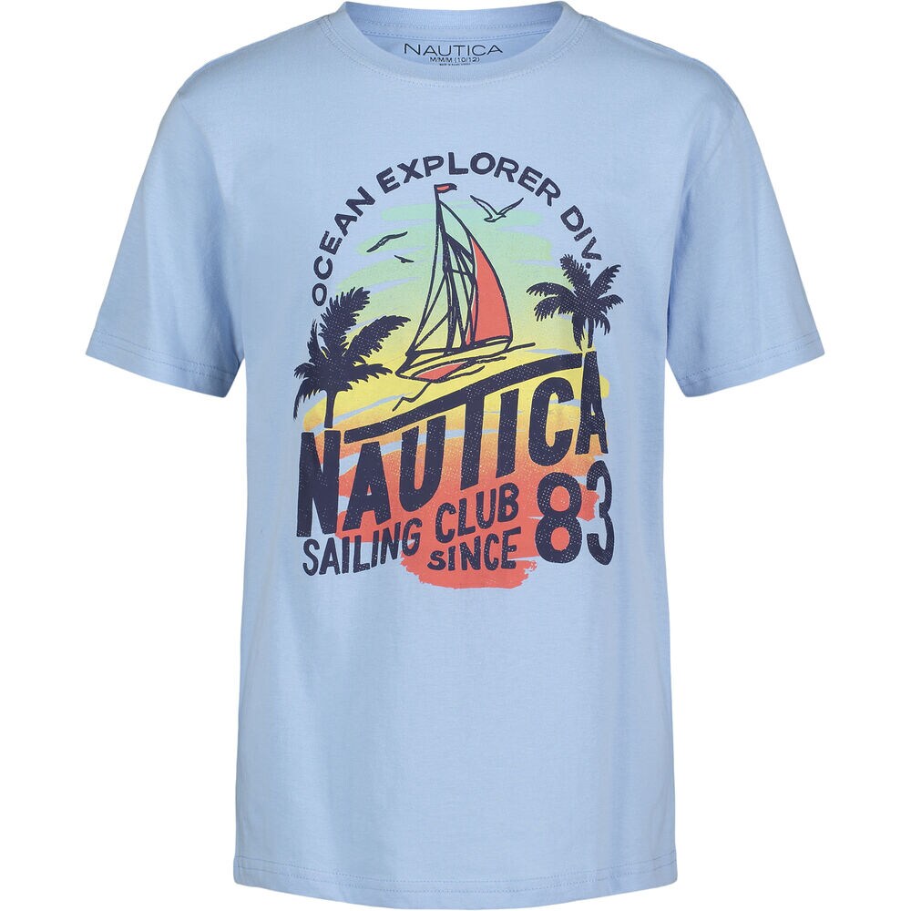 LITTLE BOYS' OCEAN EXPLORER GRAPHIC T-SHIRT (4-7),Azure Blue,large