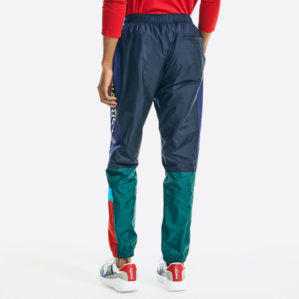 COLORBLOCK TRACK PANT,Navy,large