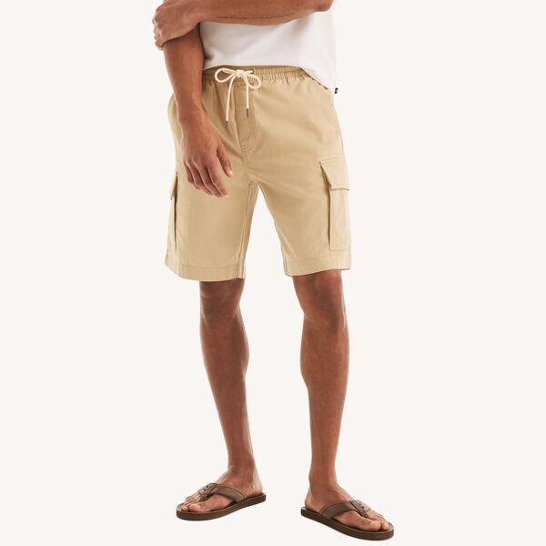 9.5" Chambray Pull-On Cargo Short