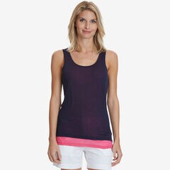 Double Layer Tank,Sunset Pink,large