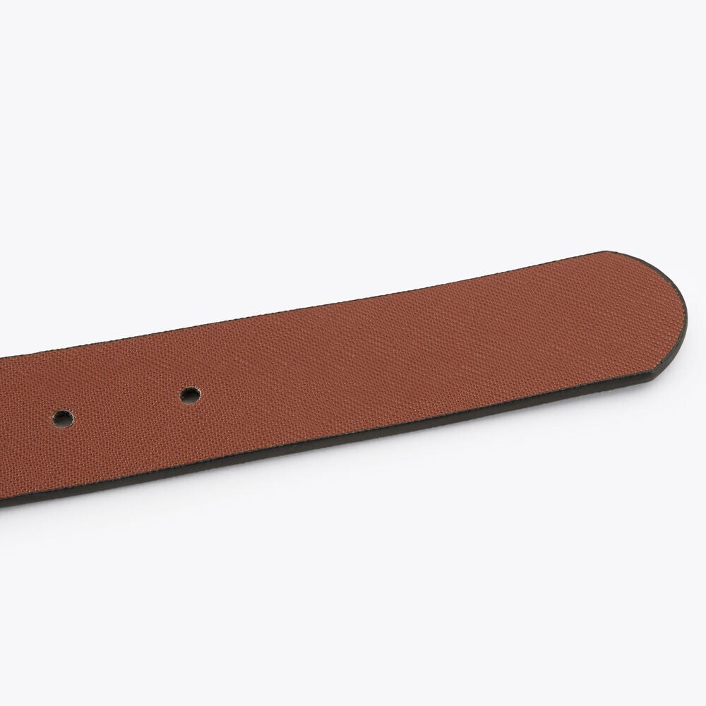 Reversible Leather Belt,Charcoal Blue Heather,large