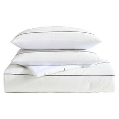 Naval Stripe White Twin Comforter-Sham Set,Snow White,large