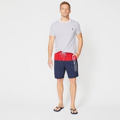 8" COMPETITION COLORBLOCK QUICK-DRY SWIM,Nautica Red,large