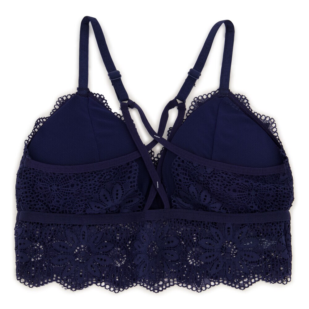 LONGLINE CROSSBACK LACE BRALETTES, 2-PACK,Glory Red,large
