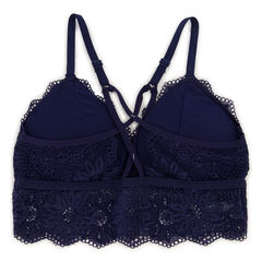 LONGLINE CROSSBACK LACE BRALETTES, 2-PACK,Glory Red,large