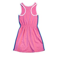 LITTLE GIRLS' SIDE STRIPE TERRY DRESS (4-7),Lt Pink,large