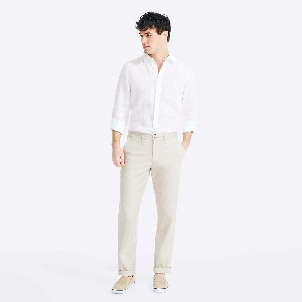 Wrinkle-Resistant Classic Fit Deck Pant,True Stone,large