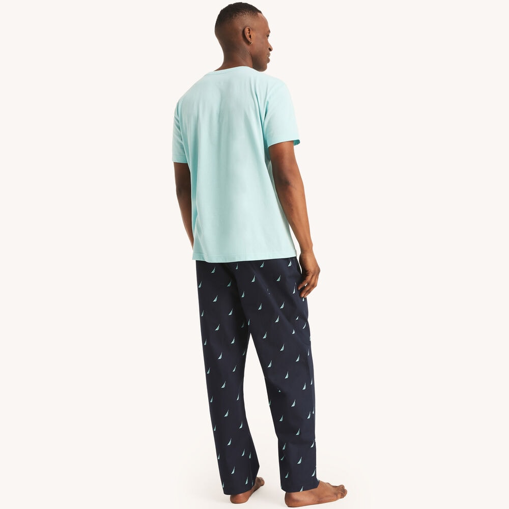 Printed Pajama Pant Set,Pale Coral,large