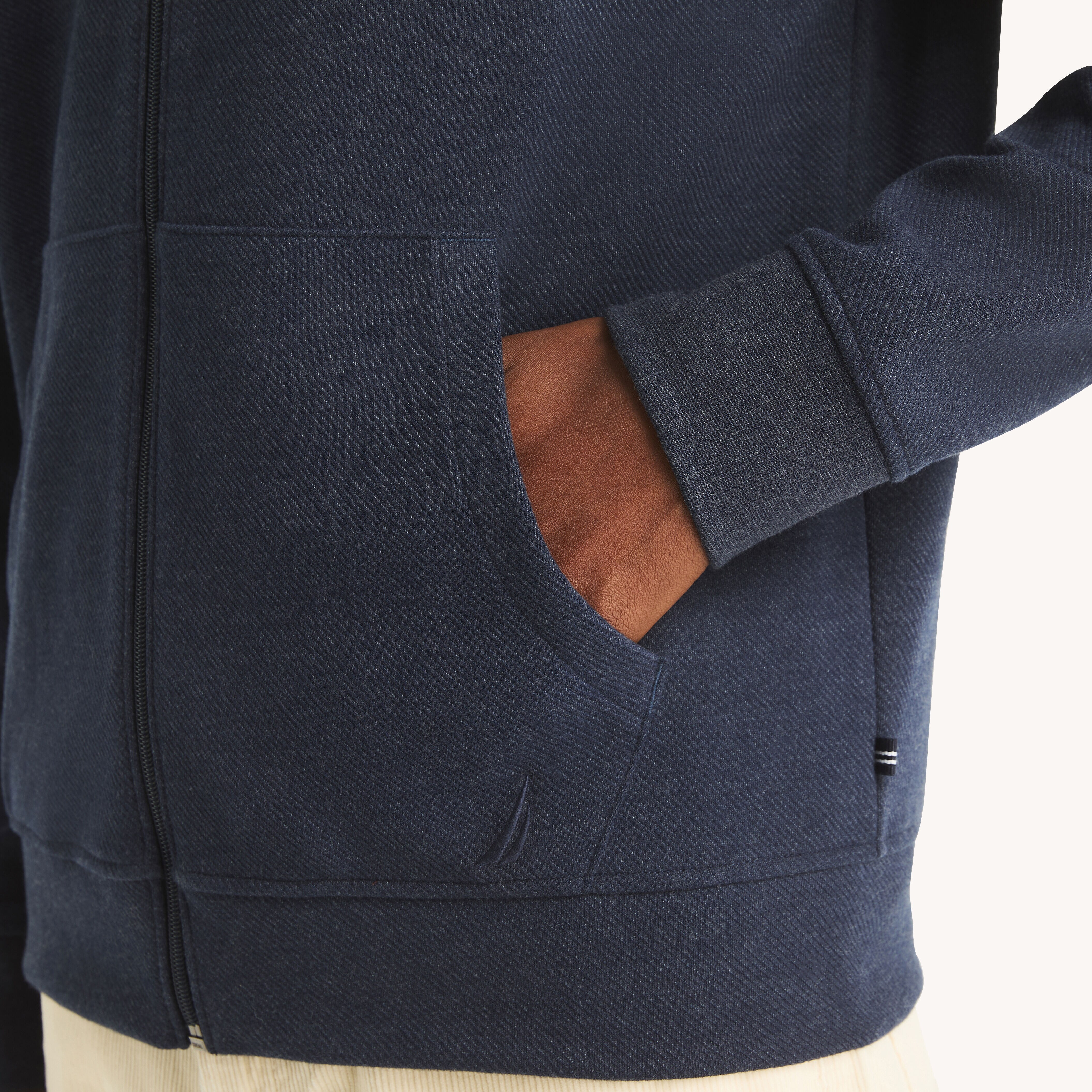 Full-Zip Mock-Neck Sweatshirt | Nautica