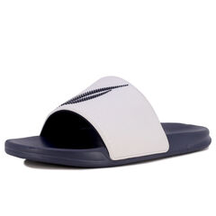 OVERSIZED BRAND ICON SLIDE SANDAL,Antique White Wash,large
