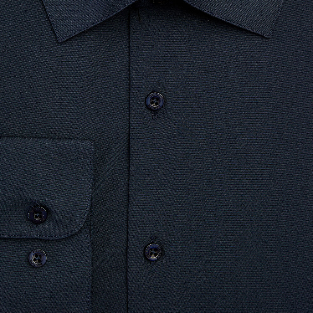 Slim Fit Wrinkle-Resistant Dress Shirt,Dark Navy,large
