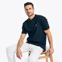 SHORT-SLEEVE HENLEY,Majolica,large