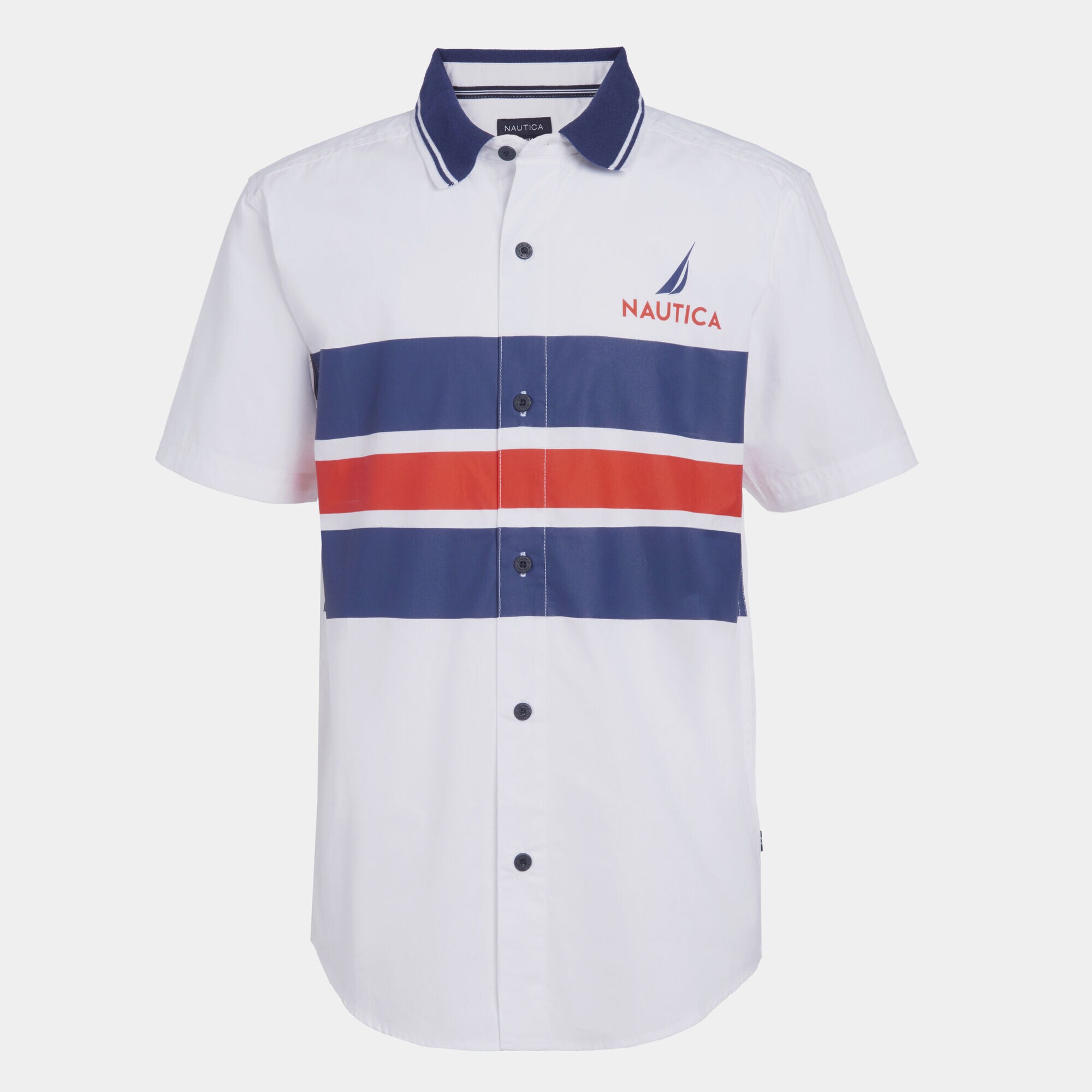 BOYS' STRIPE HERITAGE WOVEN SHIRT (8-20),Antique White Wash,large