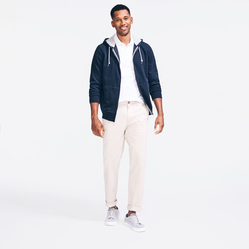 BRAND ICON FULL-ZIP HOODIE,Navy,large