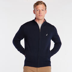 NAVTECH FULL-ZIP SWEATER,Navy,large
