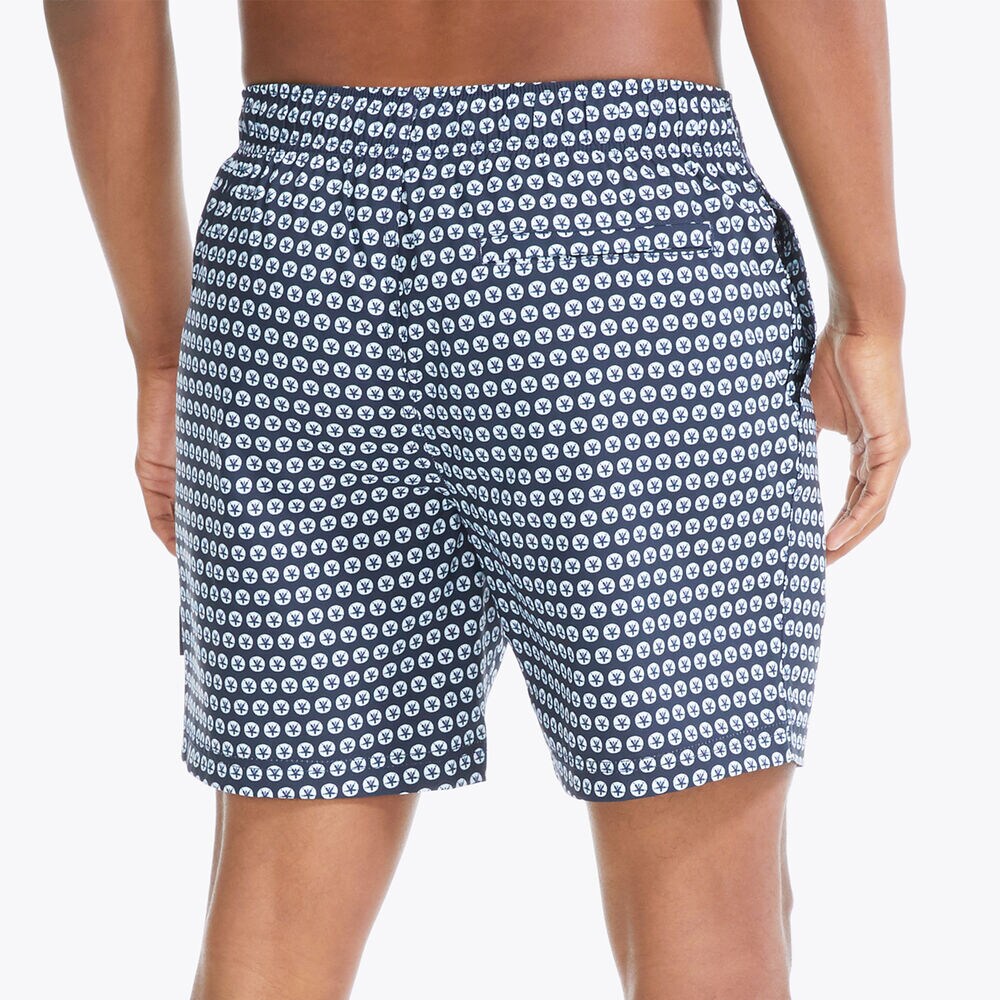 6" NAVTECH SUSTAINABLY CRAFTED SHELL PRINT SWIM,Navy,large