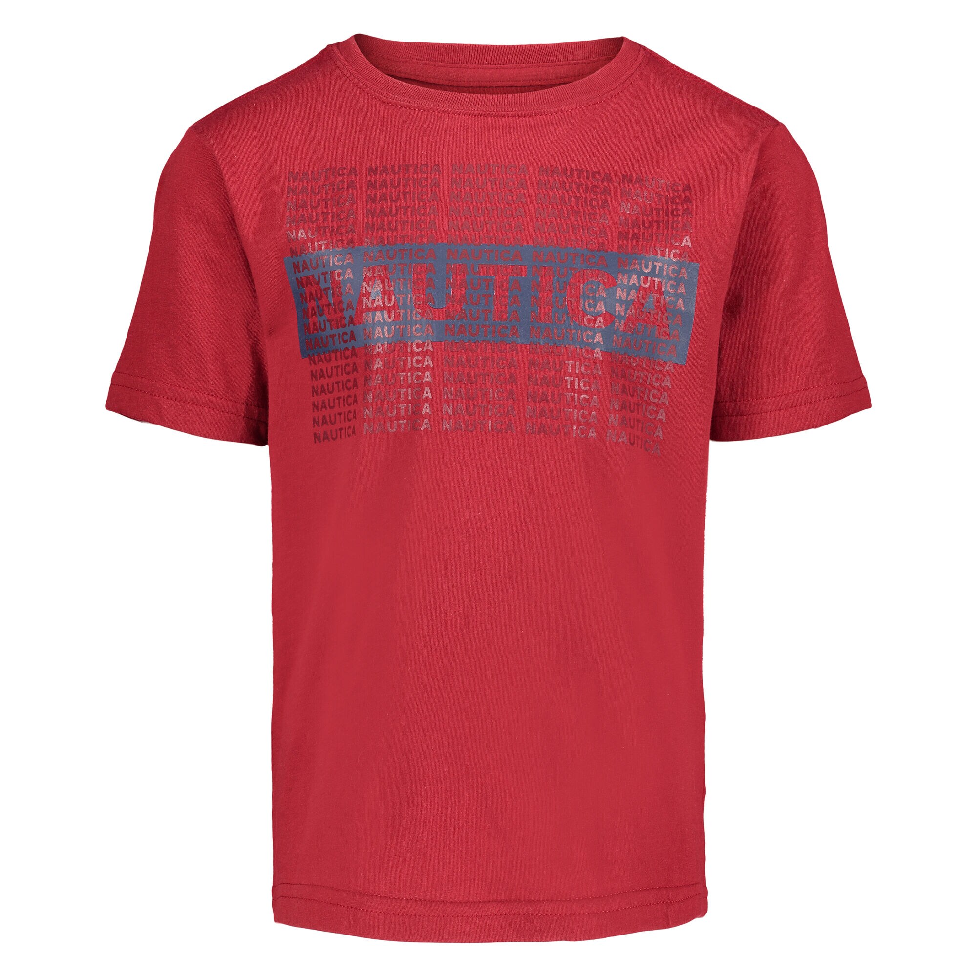 BOYS' LAYERED BOX LOGO GRAPHIC T-SHIRT (8-20),Firey Red,large