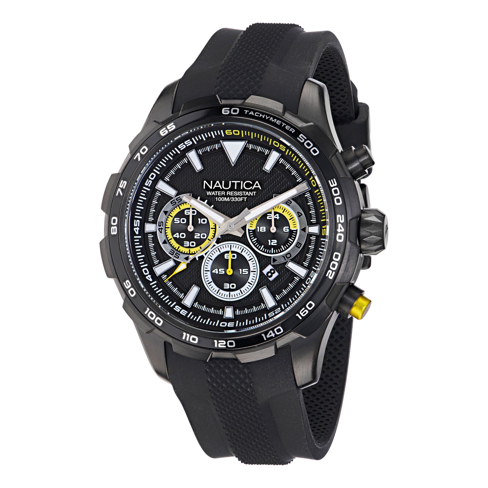 NST Silicone Chronograph Watch,Multi,large