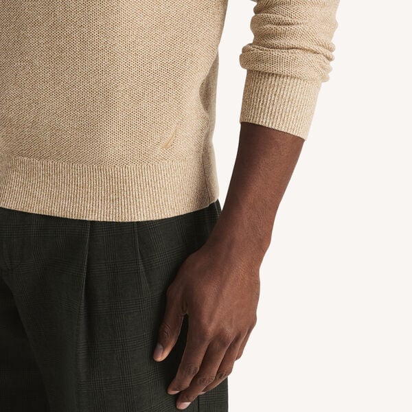 Marled Quarter-Zip Sweater