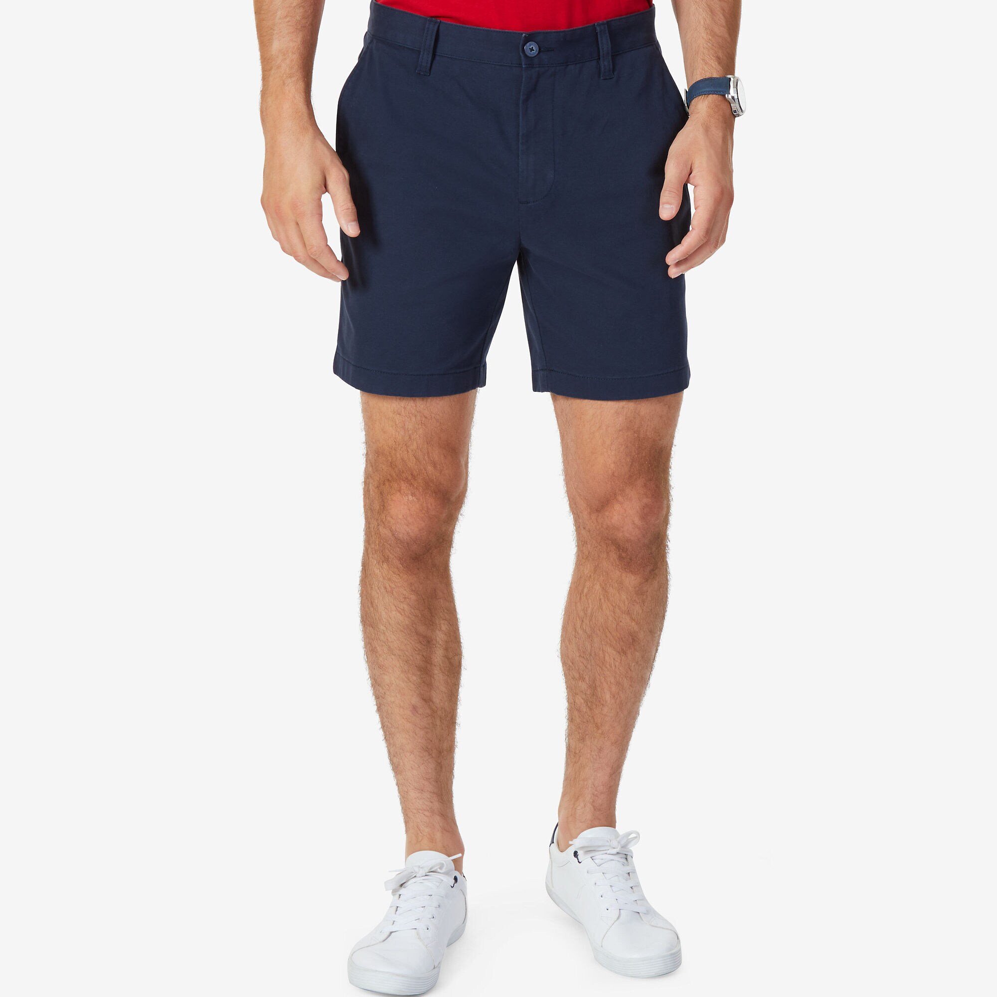 6" Stretch Deck Short   ,True Navy,large