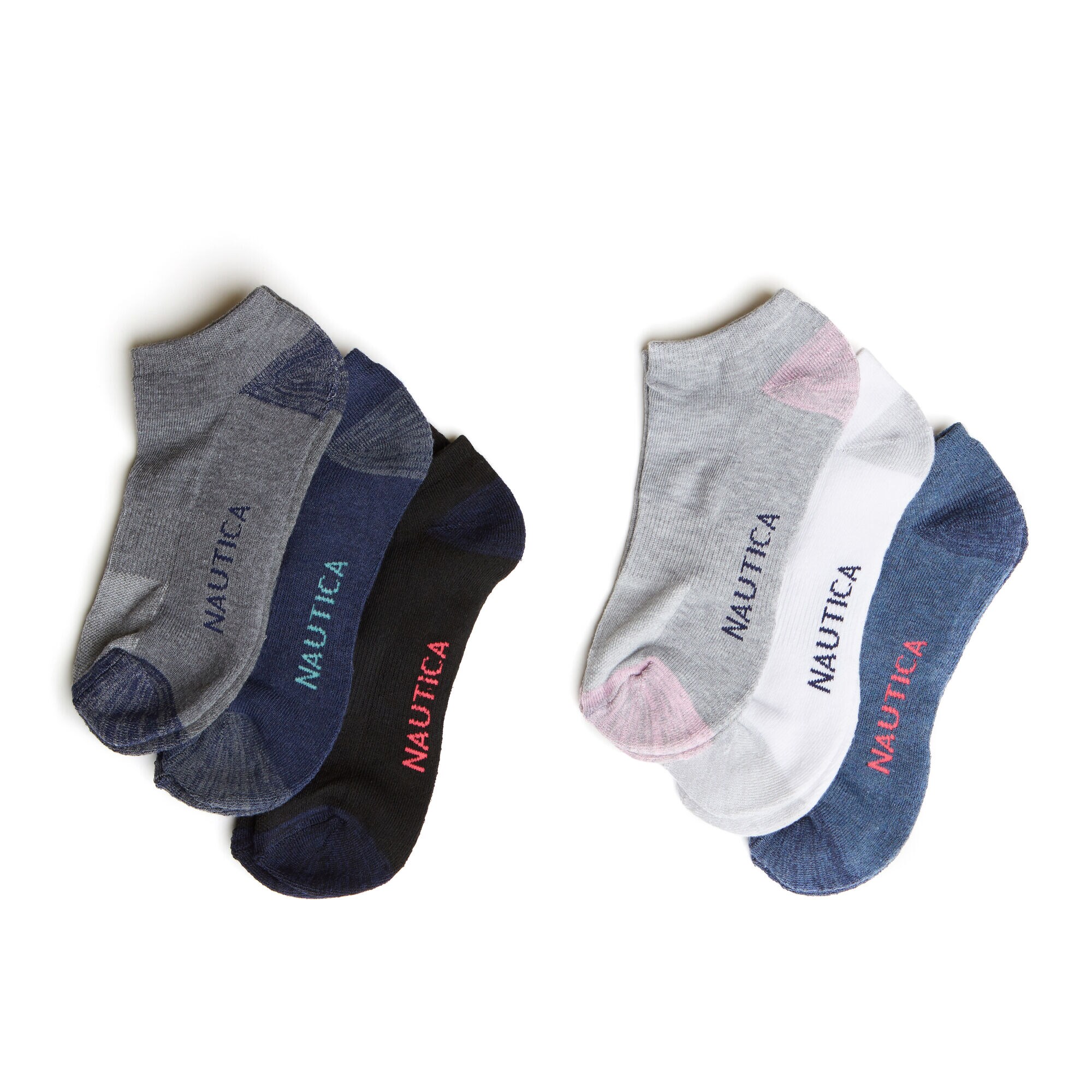 ATHLETIC LOW CUT SOCKS, 6-PACK,Multi,large