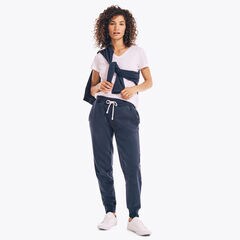 SUSTAINABLY CRAFTED FRENCH TERRY JOGGER,Stellar Blue Heather,large