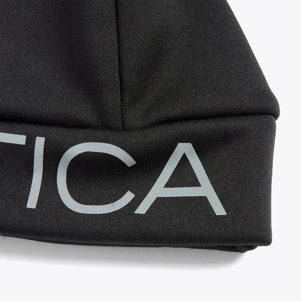 FLEECE BEANIE,True Black,large