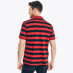 CLASSIC FIT STRIPED POLO,Nautica Red,large
