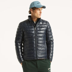 Reversible Mixed Media Quilted Jacket,Old Gold,large
