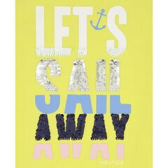 TODDLER GIRLS' SAIL AWAY T-SHIRT (2T-4T),Oro,large