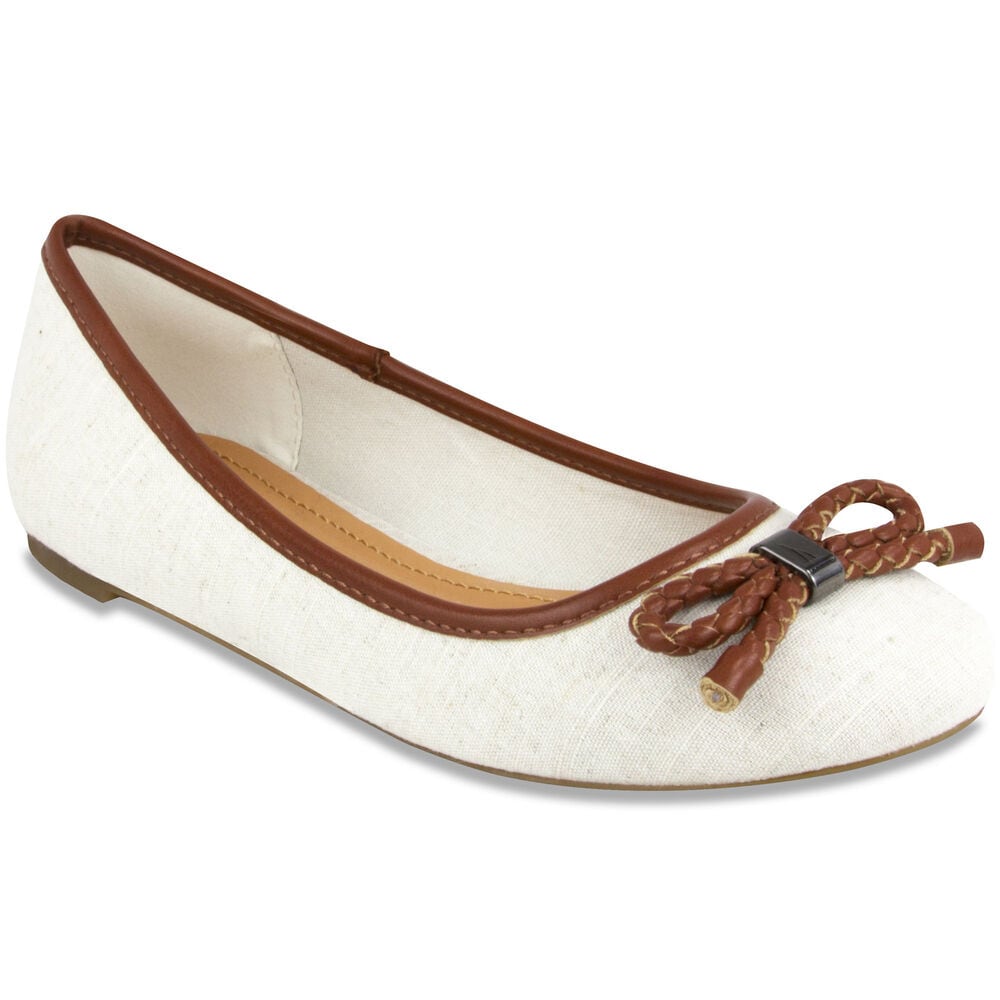 Giande Bow Flat,Oat,large
