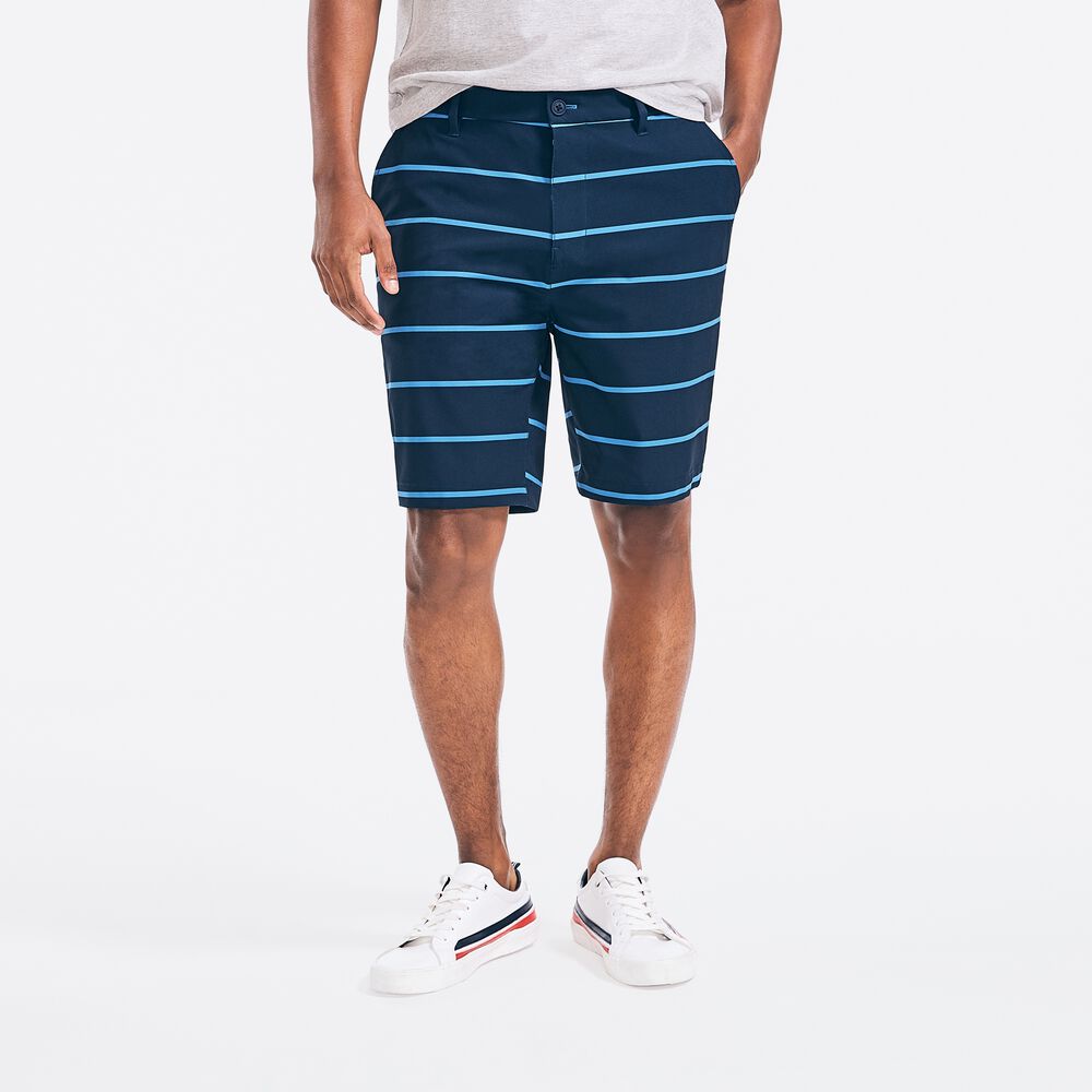 9.5" NAVTECH STRIPED SHORT,Navy,large